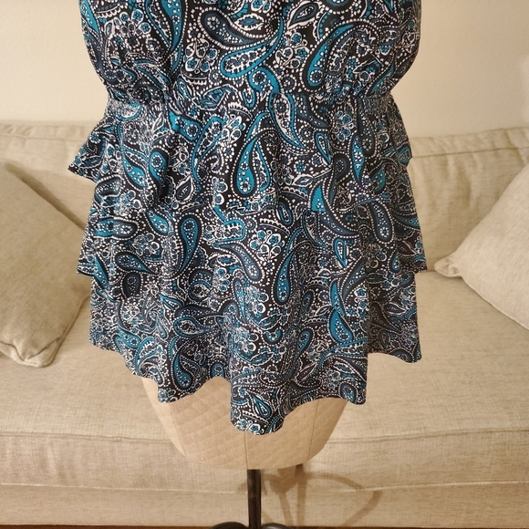 Island Escape Paisley Underwire Tankini Top- NEW - Picture 4 of 11